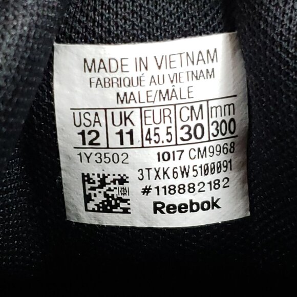 Reebok Mens Size 12 Foster Flyer Athletic Sneakers Black Mesh - Picture 9 of 9